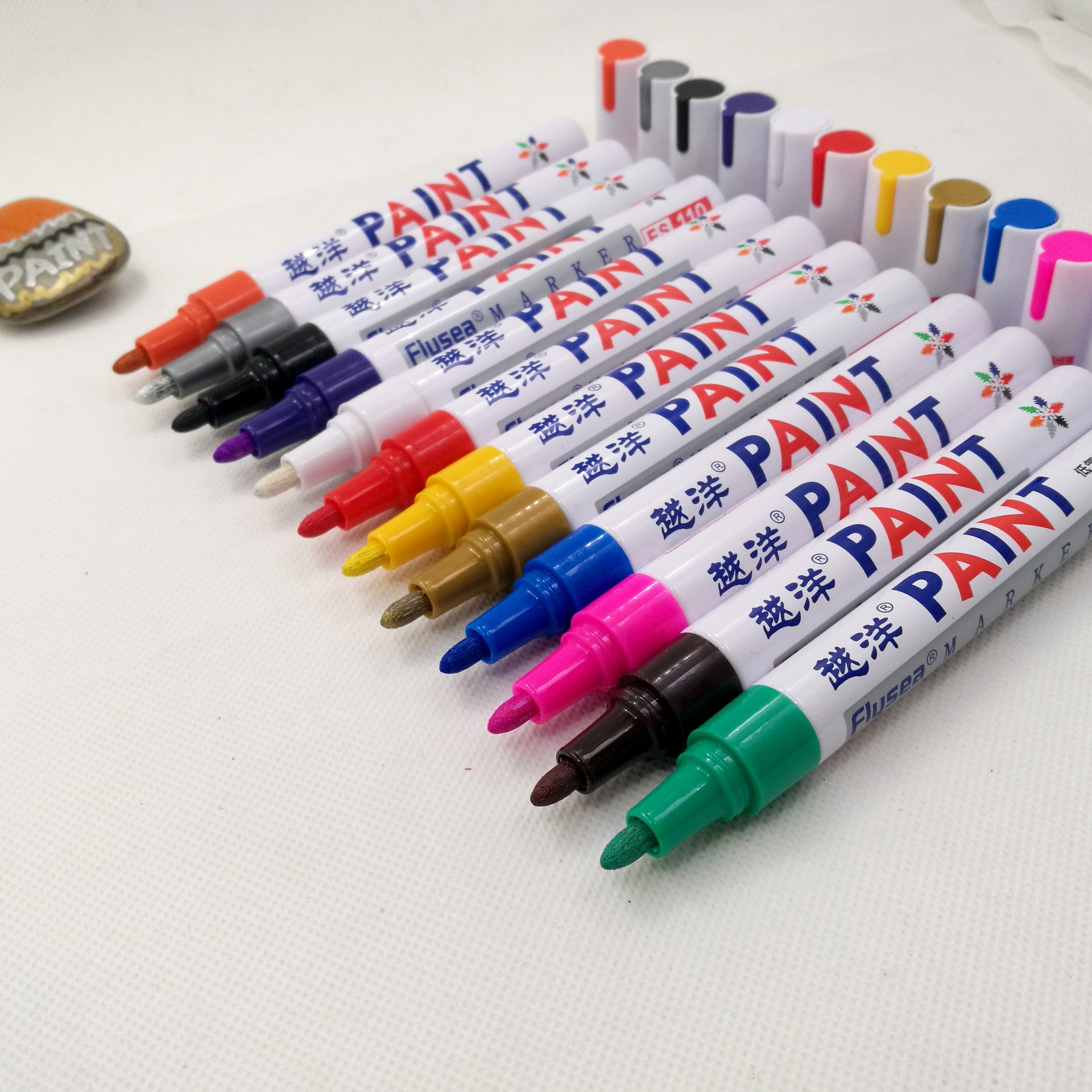 Wholesale 12 Color Plastic Highlighter Set Boxed